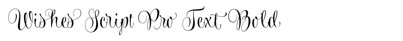 Wishes Script Pro Text Bold